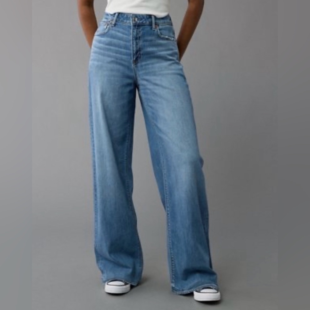 American Eagle Outfitters Light Blue Flare Jeans